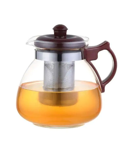 FEMORA Borosilicate Glass Tea Pot Carafe With Strainer