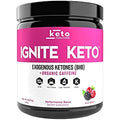 Ignite Keto Energy Supplement - 12g BHB Salts Plus Organic Caffeine - Ketone Drink for Ketosis, Energy, and Focus - Fuel a Ketogenic Diet - Best Beta Hydroxybutyrate Ketones Drink Powder Mix