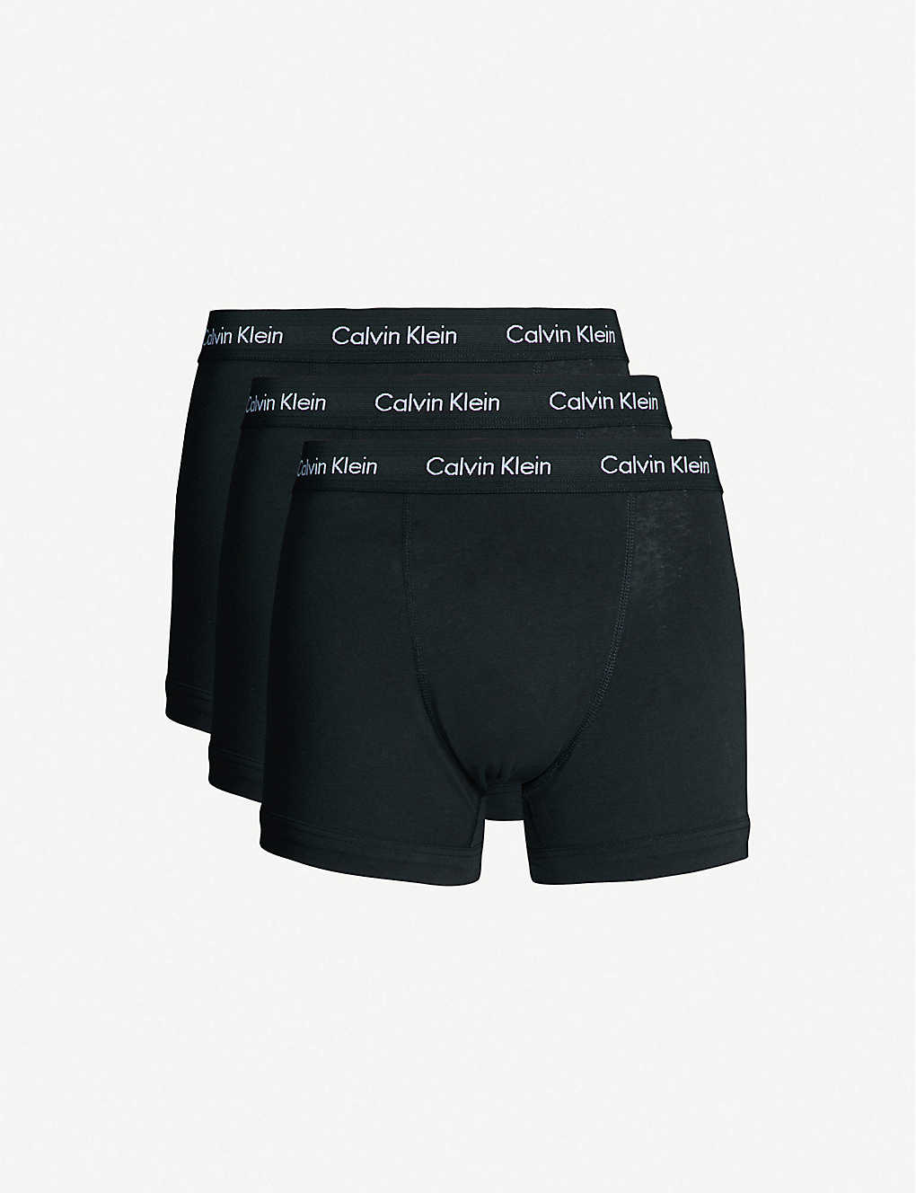 CALVIN KLEIN Pack of three Modern Essentials classic-fit stretch-cotton trunks