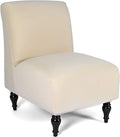 Copy of Iauddy Armless Accent Slipper Chair Cover Slipcover,Stretch Spandex Jacquard Fabric Small Checks,Non-Slip Sofa Couch for Accent Chair Furniture Protector for Living Dining Room(Beige, 1)
