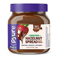 Copy of Pyure Organic Chocolate Hazelnut Spread | 90% Less Sugar | 1 Net Carb Keto Snack | No Palm Oil, Gluten-Free, Peanut Free, Plant-Based Hazelnut Spread for Vegan Keto Friendly Food | 13oz