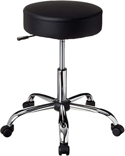 Boss Office Products Be Well Medical Spa Stool in Black