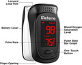 Copy of Metene Fingertip Pulse Oximeter, Blood Oxygen Saturation Monitor with Alarming Beep, Portable SpO2 Meter with Batteries and Lanyard