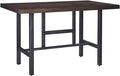 Copy of Signature Design by Ashley Kavara Modern Industrial Counter Height Dining Room Table, Medium Brown