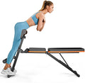 PERLECARE Adjustable Weight Bench for Full Body Workout, All-in-One Exercise Bench Supports up to 772lbs, Foldable Flat, Incline, Decline Workout Bench with Two Exercise Bands for Home Gym, PCWB01 Upgraded Version