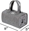 Hanging Roll-Up Makeup Bag / Toiletry Kit / Travel Organizer for Women - 4 Removable Storage Bags - Organize Make Up, Cosmetics, First Aid, Medicine, Personal Care, Bathroom, Palette / Brush Holder