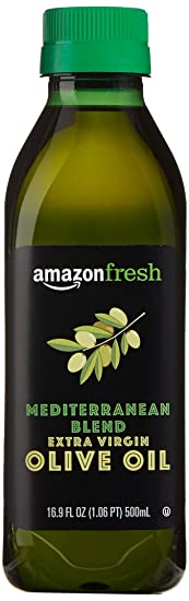 AmazonFresh Mediterranean Extra Virgin Olive Oil, 16.9 fl oz (500mL)