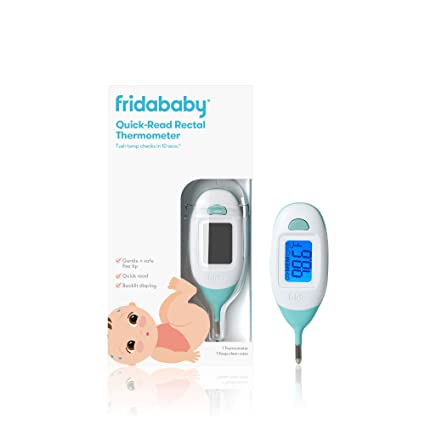 Infrared Thermometer 3-in-1 Ear, Forehead + Touchless for Babies, Toddlers, Adults, and Bottle Temperatures by Frida Baby