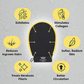 Copy of Aeviternity Skin Exfoliating Mitt - Relieves Rough Patches and Bumps on Your Skin - Dead Skin Remover Creating Clear Illuminating Skin - Elegant Deep Scrubbing Exfoliator - Luxurious Bath and Shower Accessory