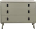 Safavieh Home Blaize Modern Dark Grey and Black 3-drawer Chest