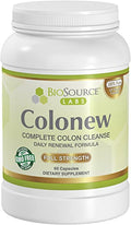 Copy of Copy of Copy of BioSource Labs Colonew Complete Colon Cleanse Natural Detox Supplement for Daily Digestive Health, Renewal Formula – (60 Capsules)