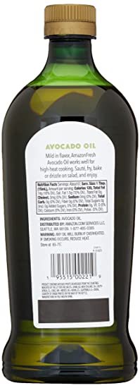 AmazonFresh Avocado Oil, 33.8 fl oz (1L)