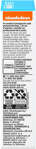 Band-Aid Brand Sterile Adhesive Individually Wrapped Bandages for Kids Featuring Nickelodeon PAW Patrol Characters, First Aid & Wound Care of Minor Cuts & Scrapes, Assorted Sizes 20 ct