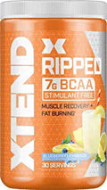 Copy of Copy of Copy of Copy of XTEND Ripped BCAA Powder Blueberry Lemonade | Cutting Formula + Sugar Free Post Workout Muscle Recovery Drink with Amino Acids | 7g BCAAs for Men & Women | 30 Servings