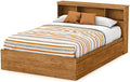 Copy of South Shore Little Treasures Bookcase Headboard with Storage, Full 54-inch, Country Pine