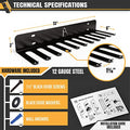Copy of IRON AMERICAN Omega Gym Storage Rack 9 OR 11 Hook Heavy-Duty USA Steel Gym Organizer Wall Mount Hanger, Gym Accessory Storage - Resistance Bands, Jump Ropes, Lifting Belt, Barbells - Hardware Included