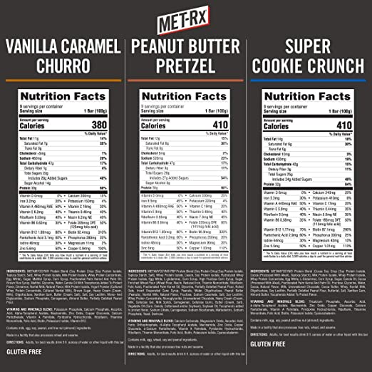 Copy of Copy of MET-Rx Big 100 Colossal Protein Bars, Healthy Meal Replacement Snack, Variety Pack, 3.52 oz bars, Pack of 3