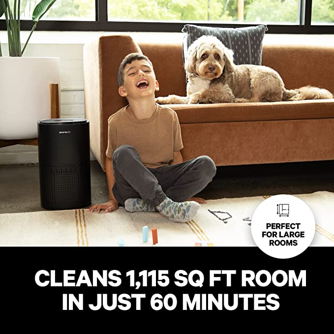 Copy of PuroAir HEPA 14 Air Purifier for Home Large Room - Covers 1,115 Sq Ft - Air Purifier for Allergies and Pets - Captures 99.99% of Pet Dander, Smoke, Pollen, Allergens, Dust, Odors - Cleans Large Rooms