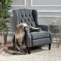 Copy of GDF Studio Elizabeth Tufted Charcoal Fabric Recliner Arm Chair