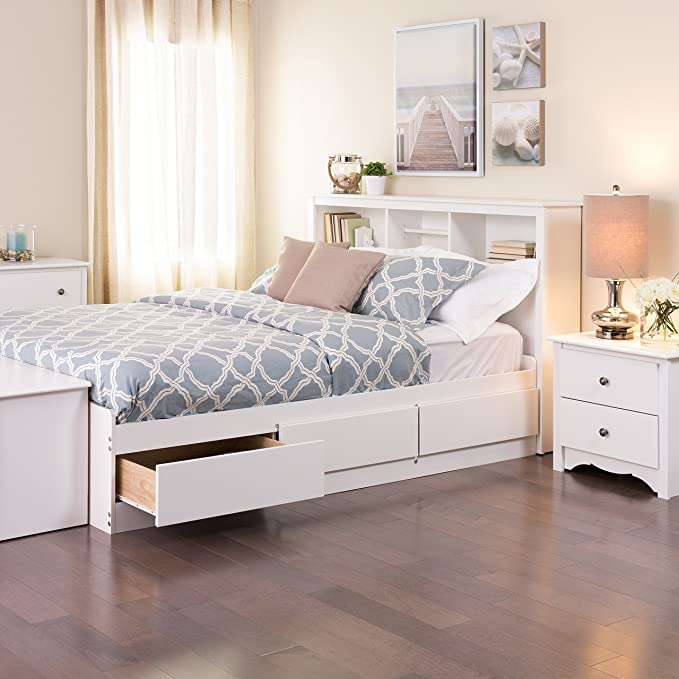 Copy of Prepac Full Mate's Platform Storage Bed with 6 Drawers, White