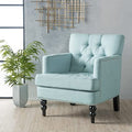 Copy of Christopher Knight Home Malone Fabric Club Chair, Light Blue