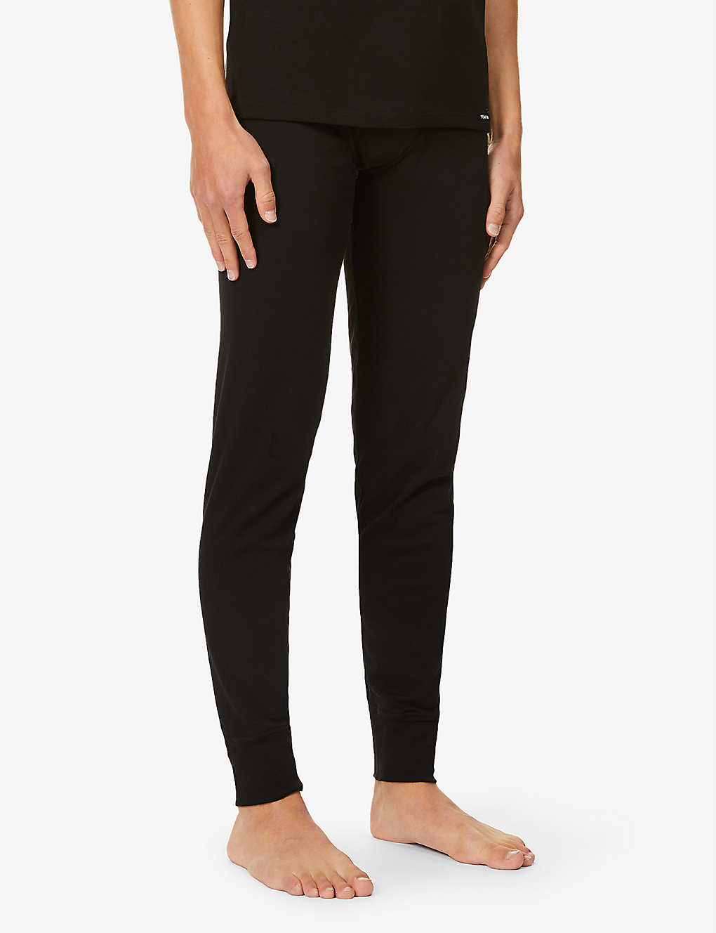 TOM FORD Slim branded-waistband stretch-cotton leggings