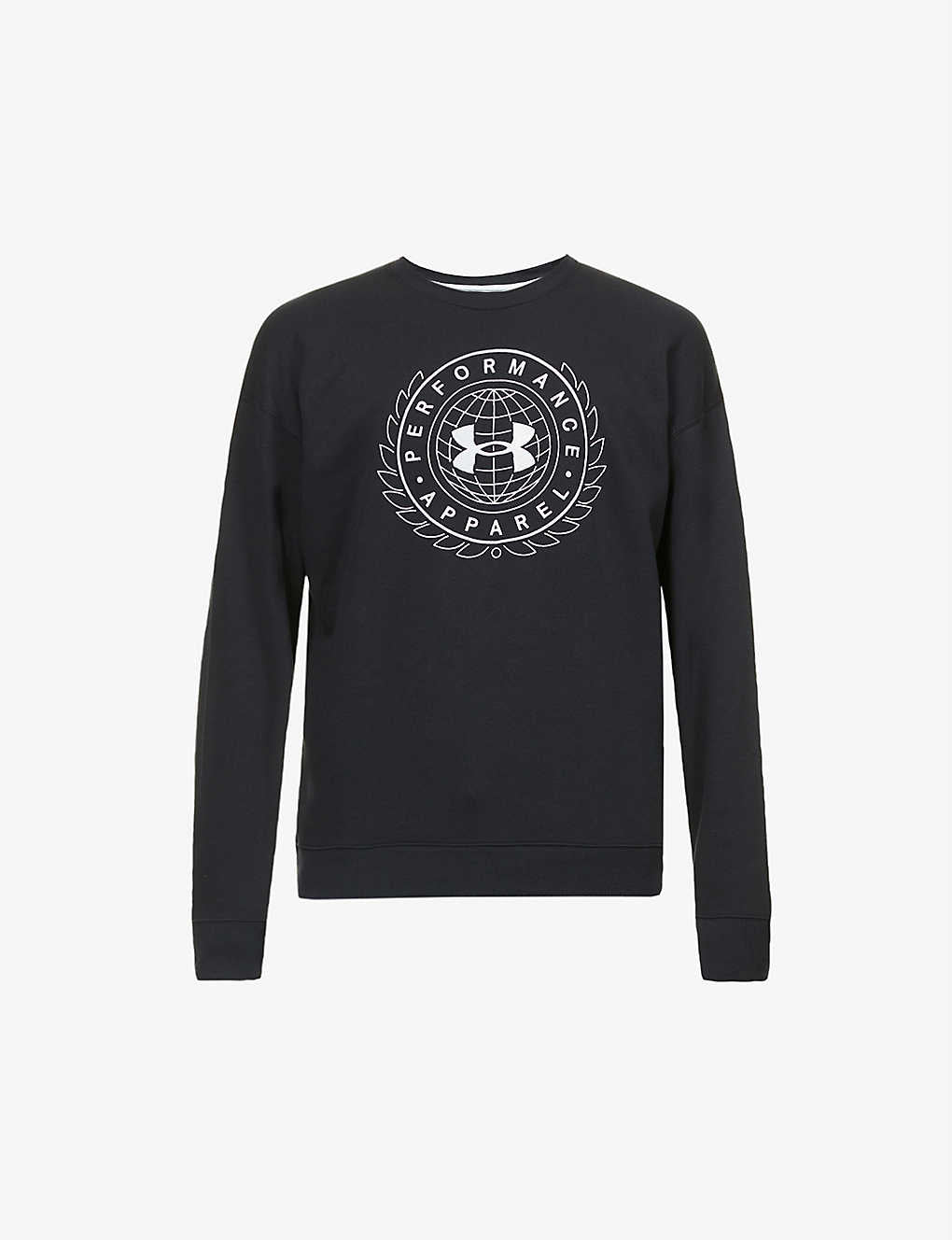 UNDER ARMOUR Rival Alma logo-print cotton-blend jersey jumper