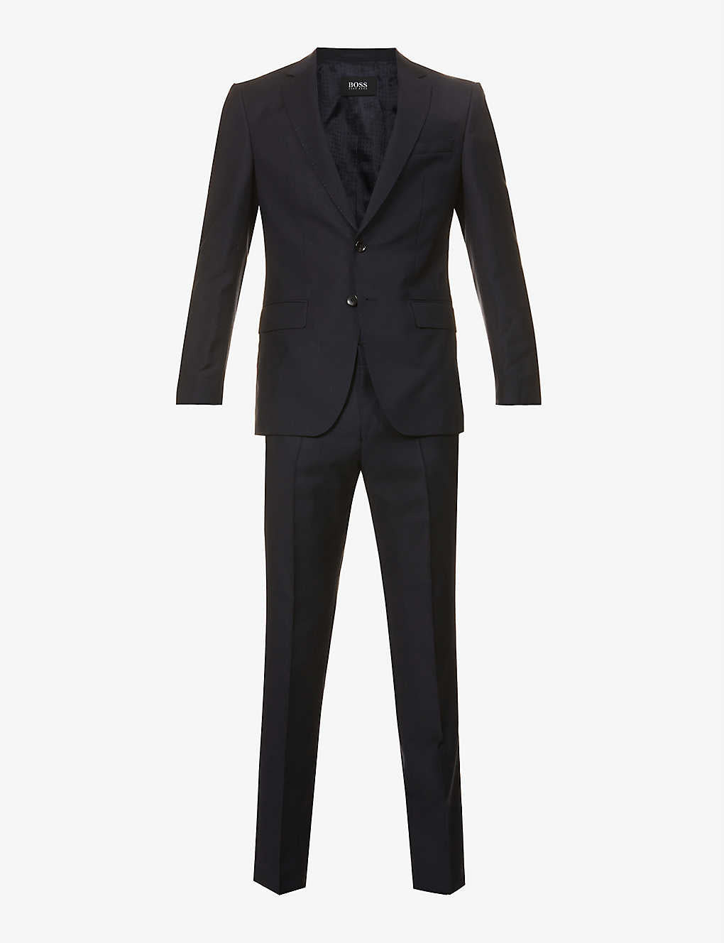 BOSS Slim-fit single-breasted wool suit