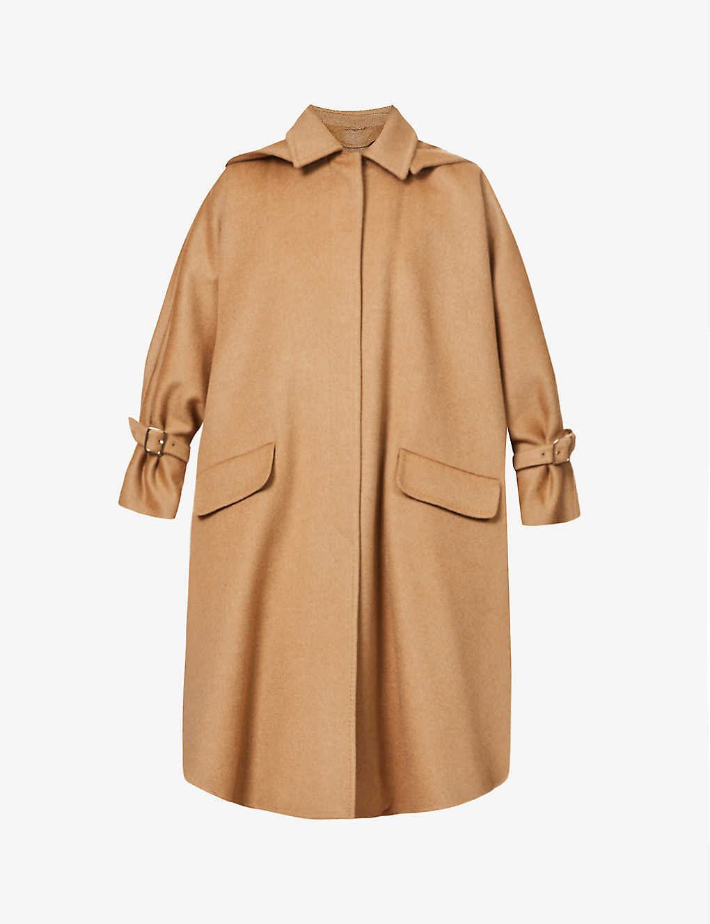 MAX MARA Lecce hooded camel-wool coat