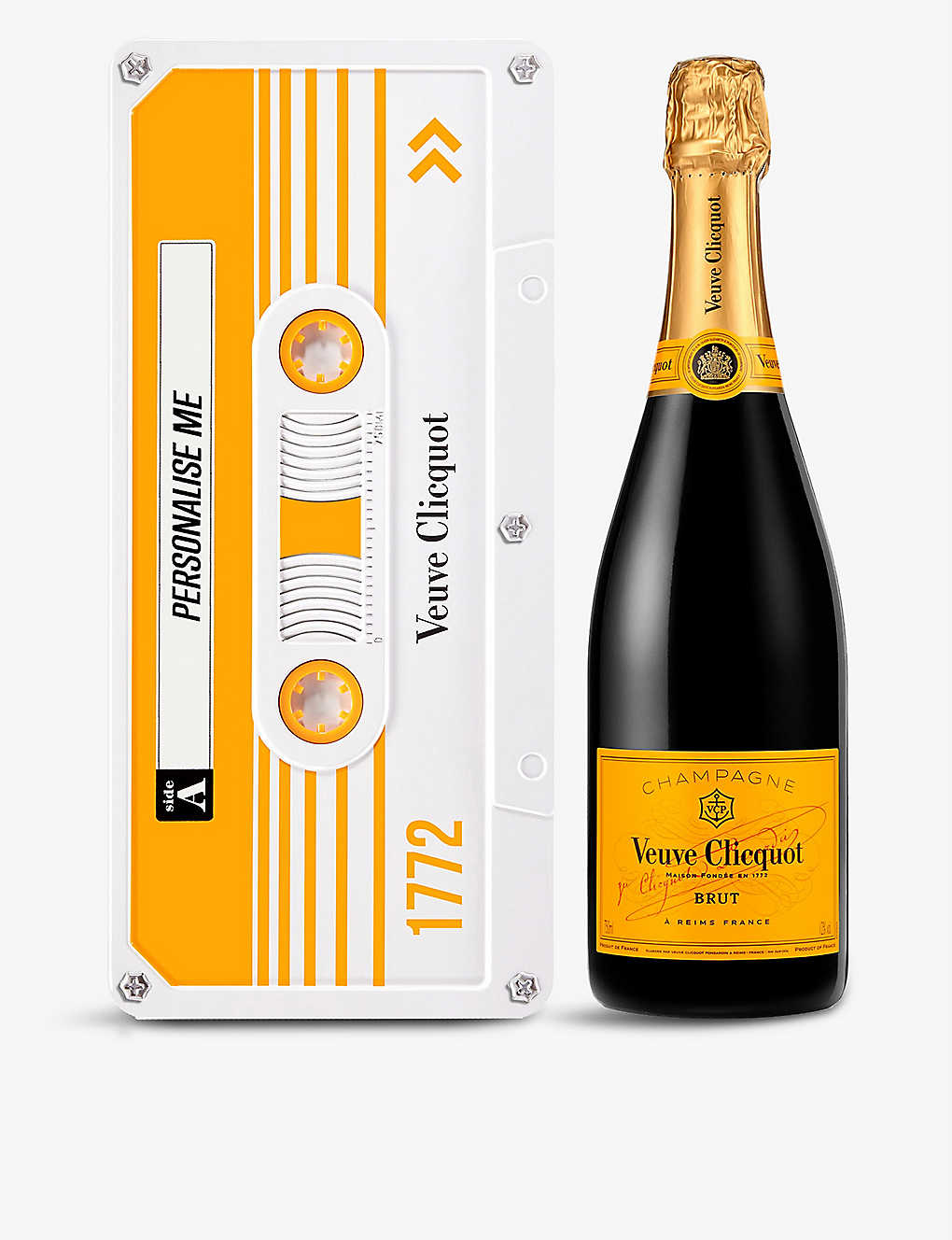 VEUVE CLICQUOT Clicquot Tape exclusive limited-edition Brut NV champagne with personalised tin 750ml