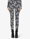 PRADA Floral-print skinny mid-rise stretch-recycled nylon trousers