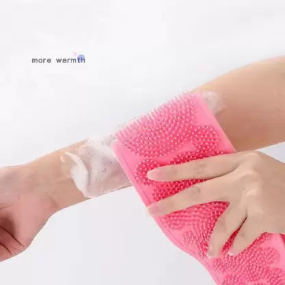Copy of Copy of Copy of CLEVERZONE Silicone Body Brush, Easy to Clean, Lathers Well, Eco Friendly, Bath Belt Exfoliating Long Silicone Body Back Scrubber