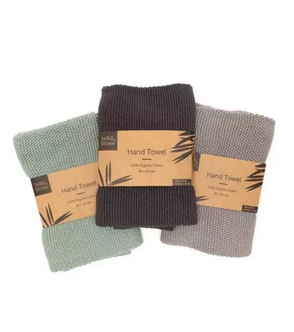 WILD AND STONE Organic Cotton Hand Towels