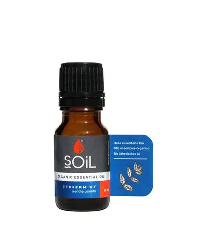 SOIL ORGANIC AROMATHERAPY Organic Peppermint Essential Oil (Mentha Piperita) 10ml