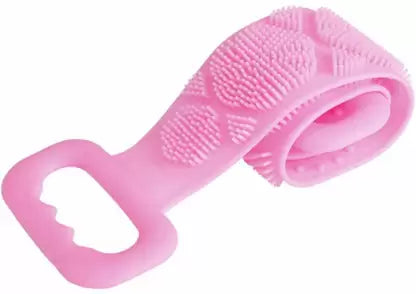 CLEVERZONE Silicone Body Brush, Easy to Clean, Lathers Well, Eco Friendly, Bath Belt Exfoliating Long Silicone Body Back Scrubber